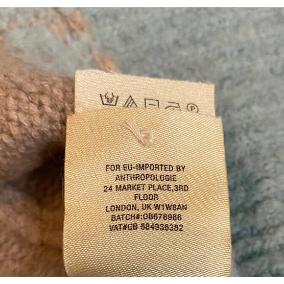 Sleeping On Snow Sweater Size XS Anthropologie Wool Blue Gray Orange Pullover - Picture 7 of 8